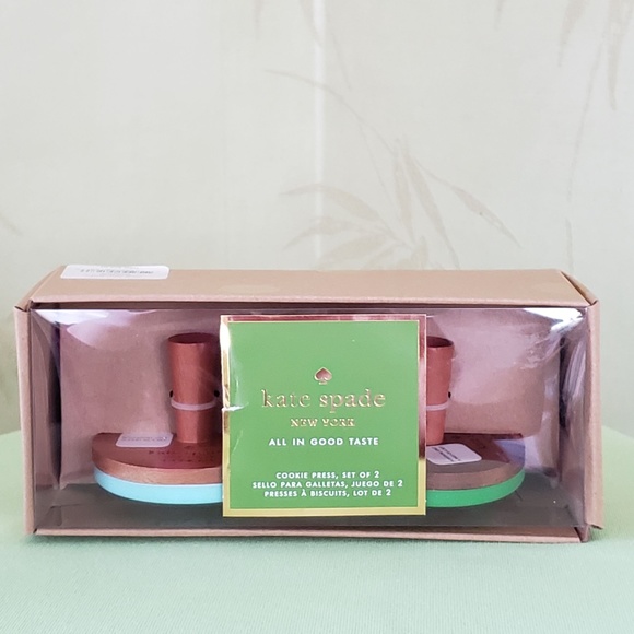 KATE SPADE ALL IN GOOD TASTE ONE SMART COOKIE COOKIE PRESS SET:NIB - Picture 3 of 12